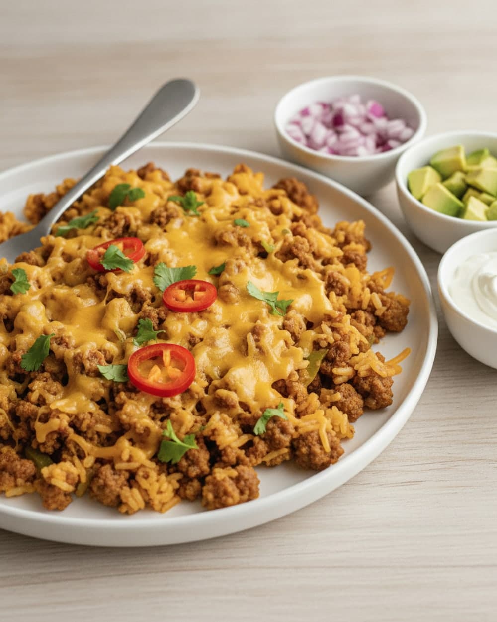 Beef Taco Rice Skillet
