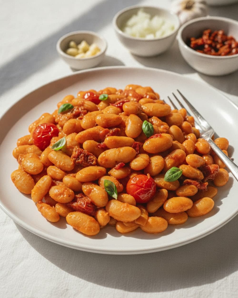 Creamy Tomato White Beans