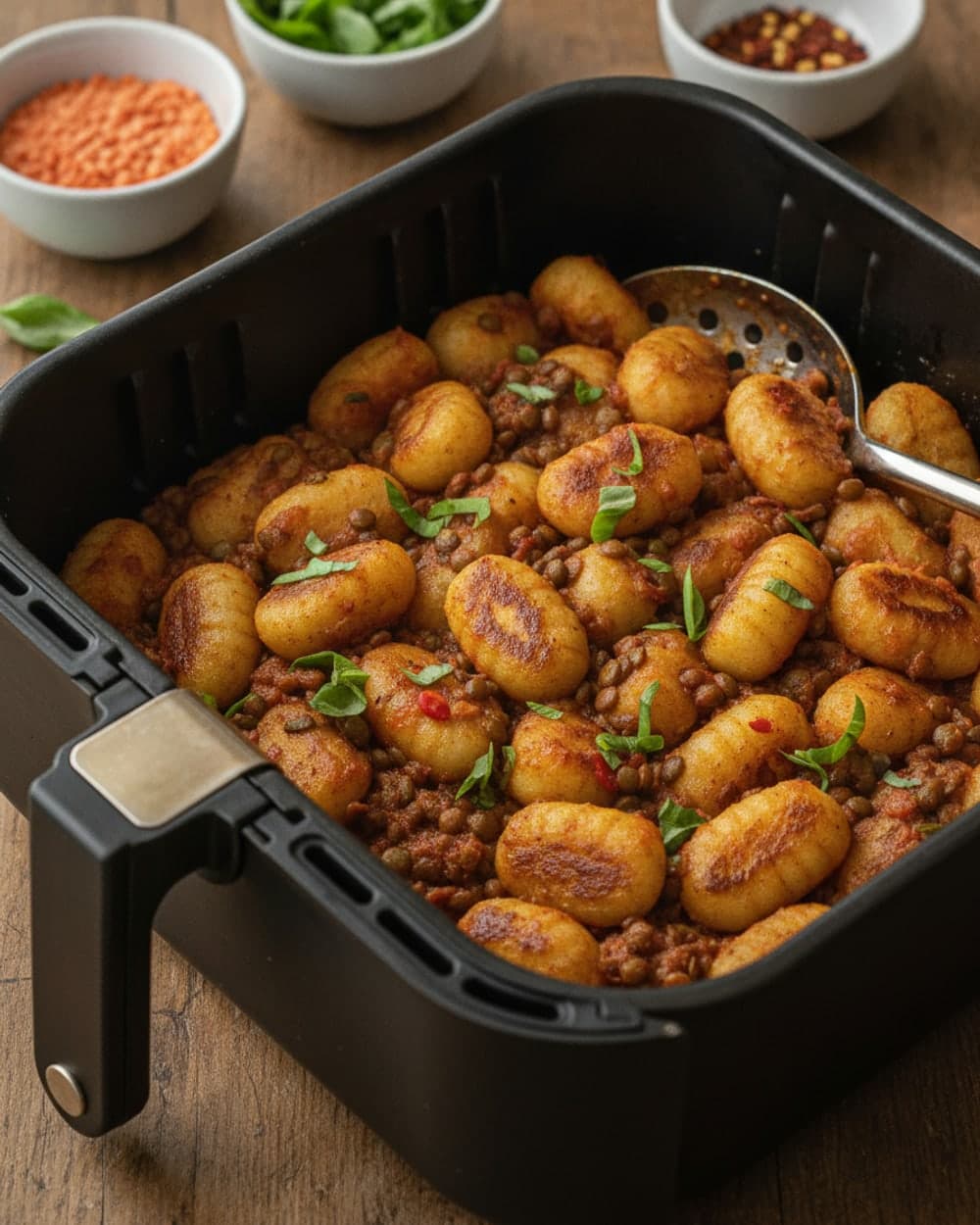 Lentil Marinara Gnocchi