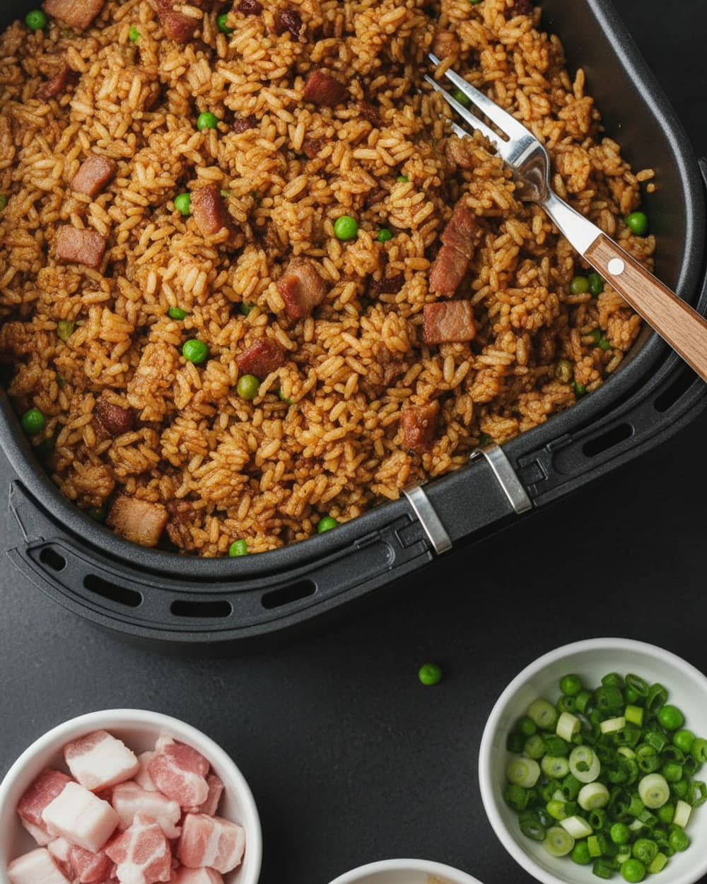Pork Fried Rice With Peas