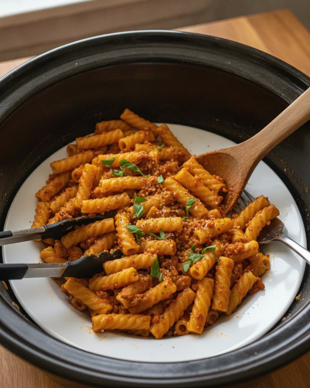 Chickpea Bolognese Rigatoni
