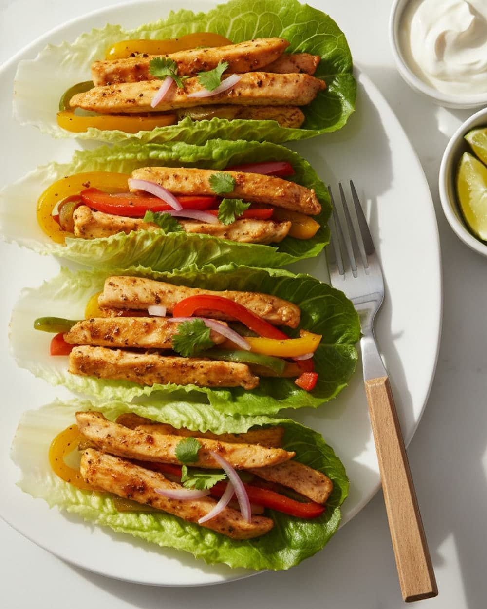 Chicken Fajita Lettuce Cups