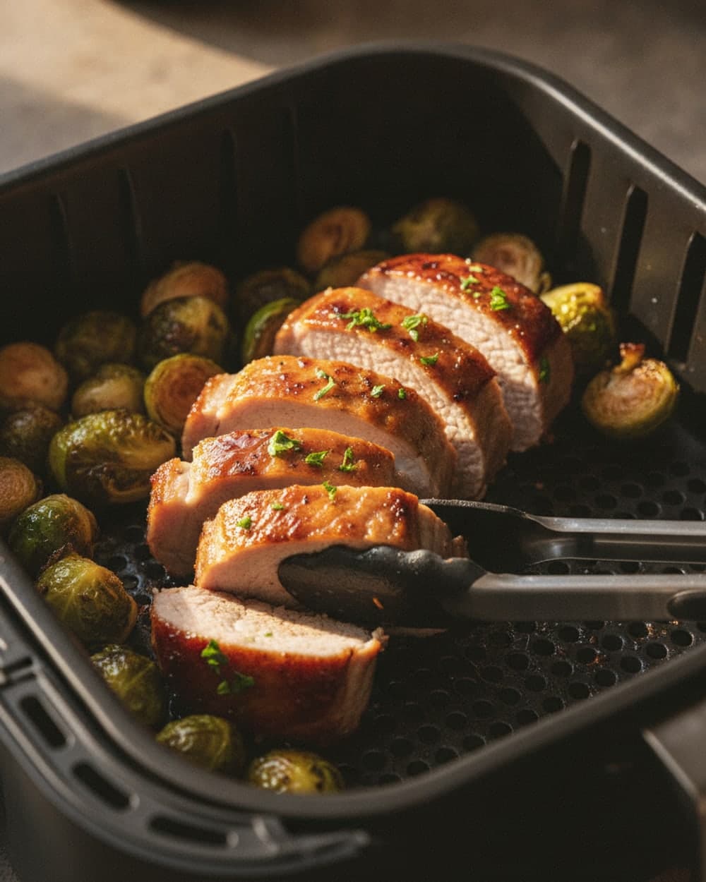 Pork Tenderloin with Brussels Sprouts