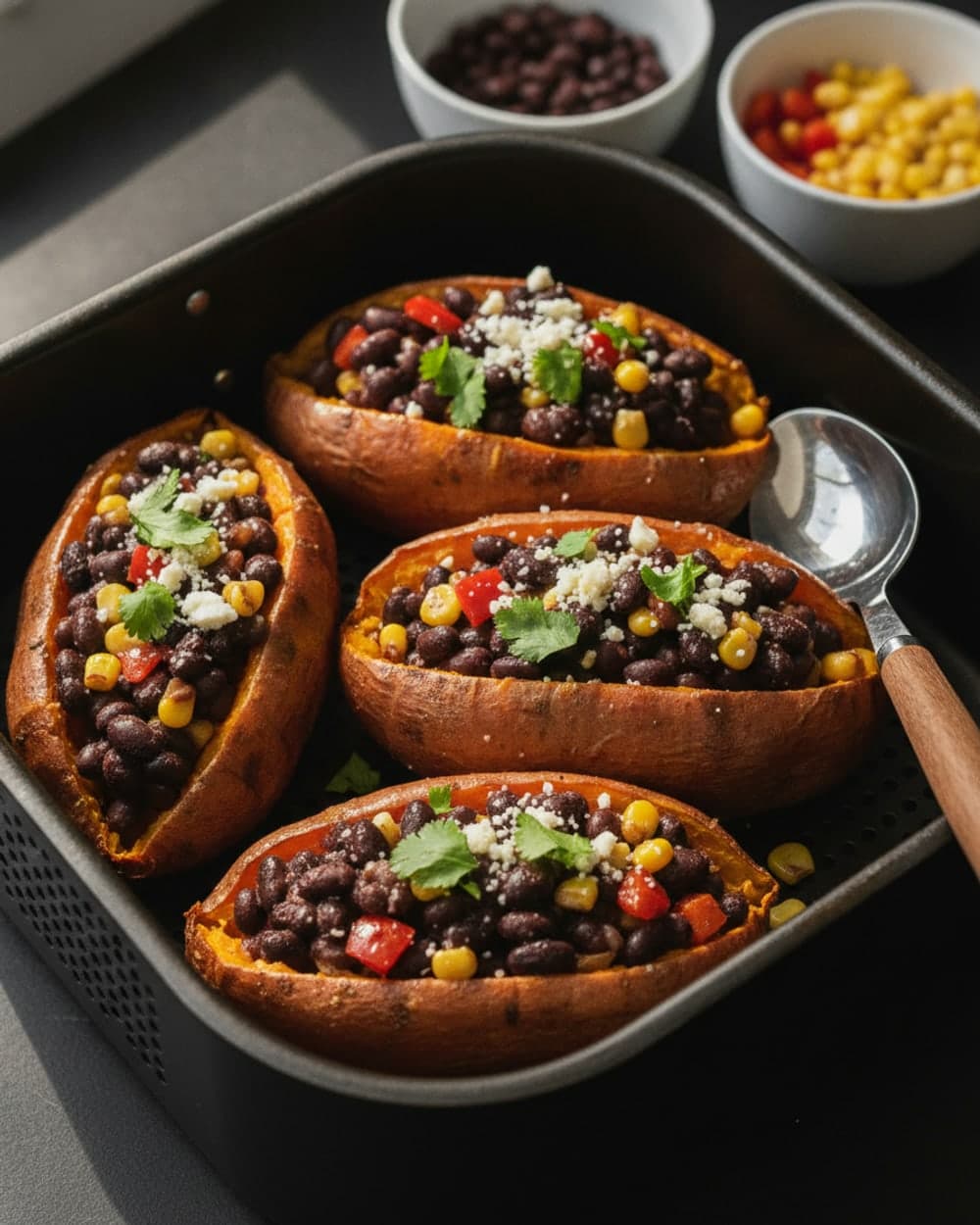 Black Bean Stuffed Sweet Potatoes