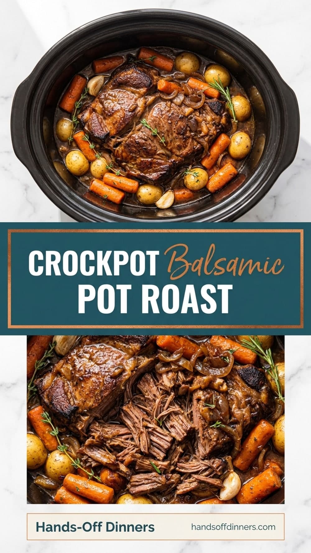 Crockpot Balsamic Pot Roast
