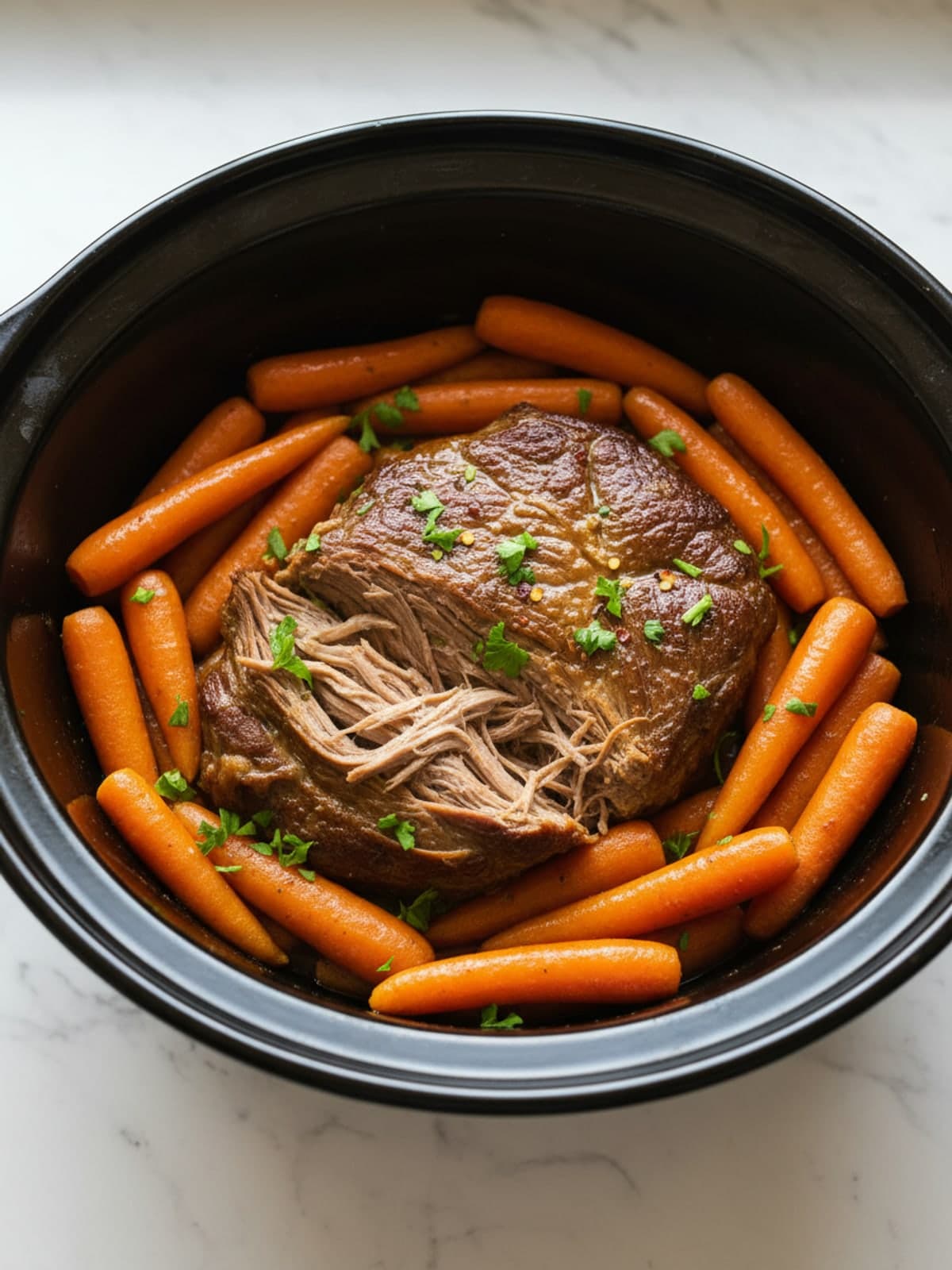 Balsamic Pot Roast: Cook to the visual checkpoint
