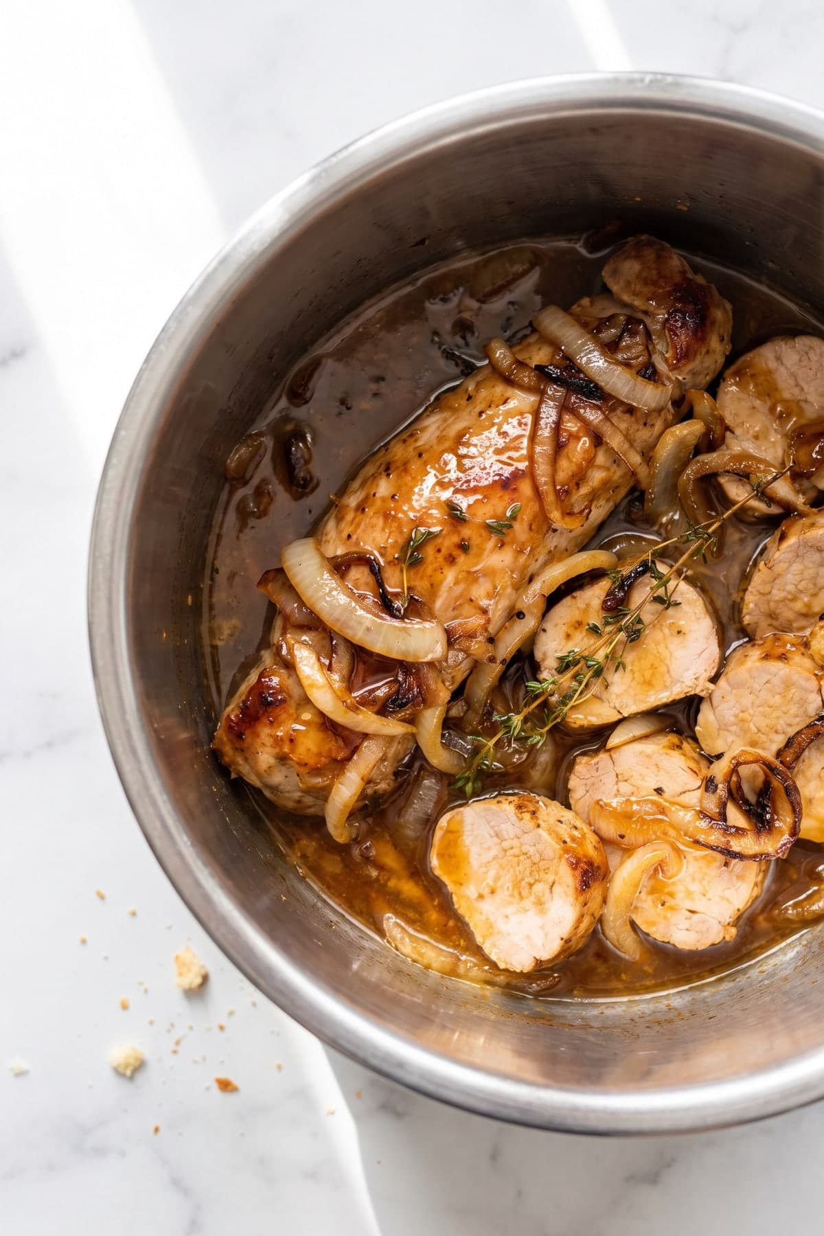 Instant Pot Apple Cider Pork Tenderloin