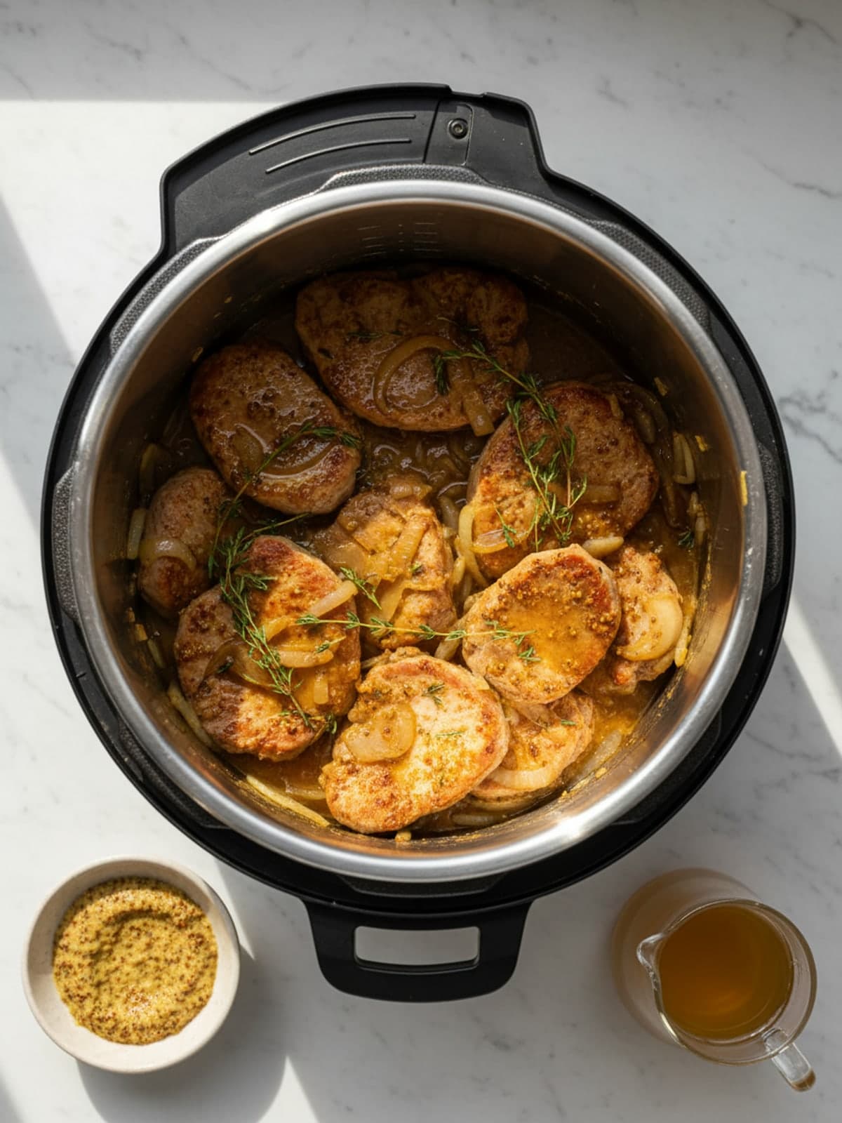 Apple Cider Pork Tenderloin: Prepare the measured components