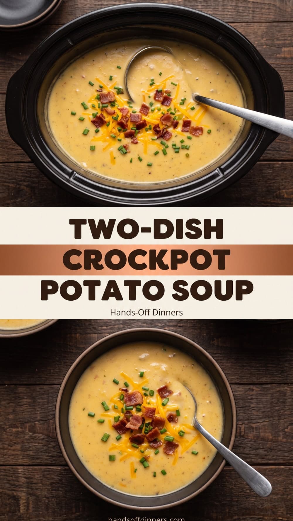 Two-Dish Crockpot Potato Soup