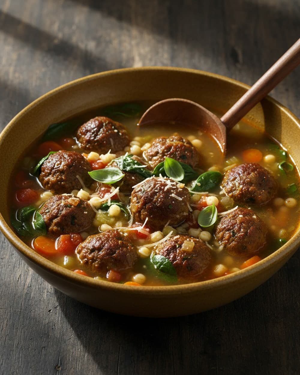 Italian Turkey Meatball Soup