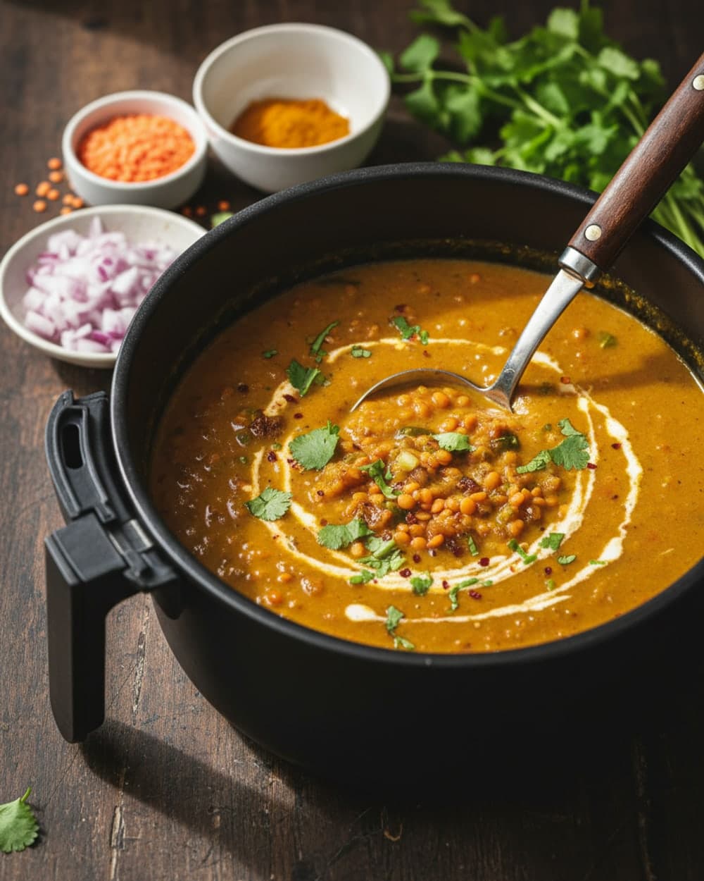 Curried Red Lentil Soup