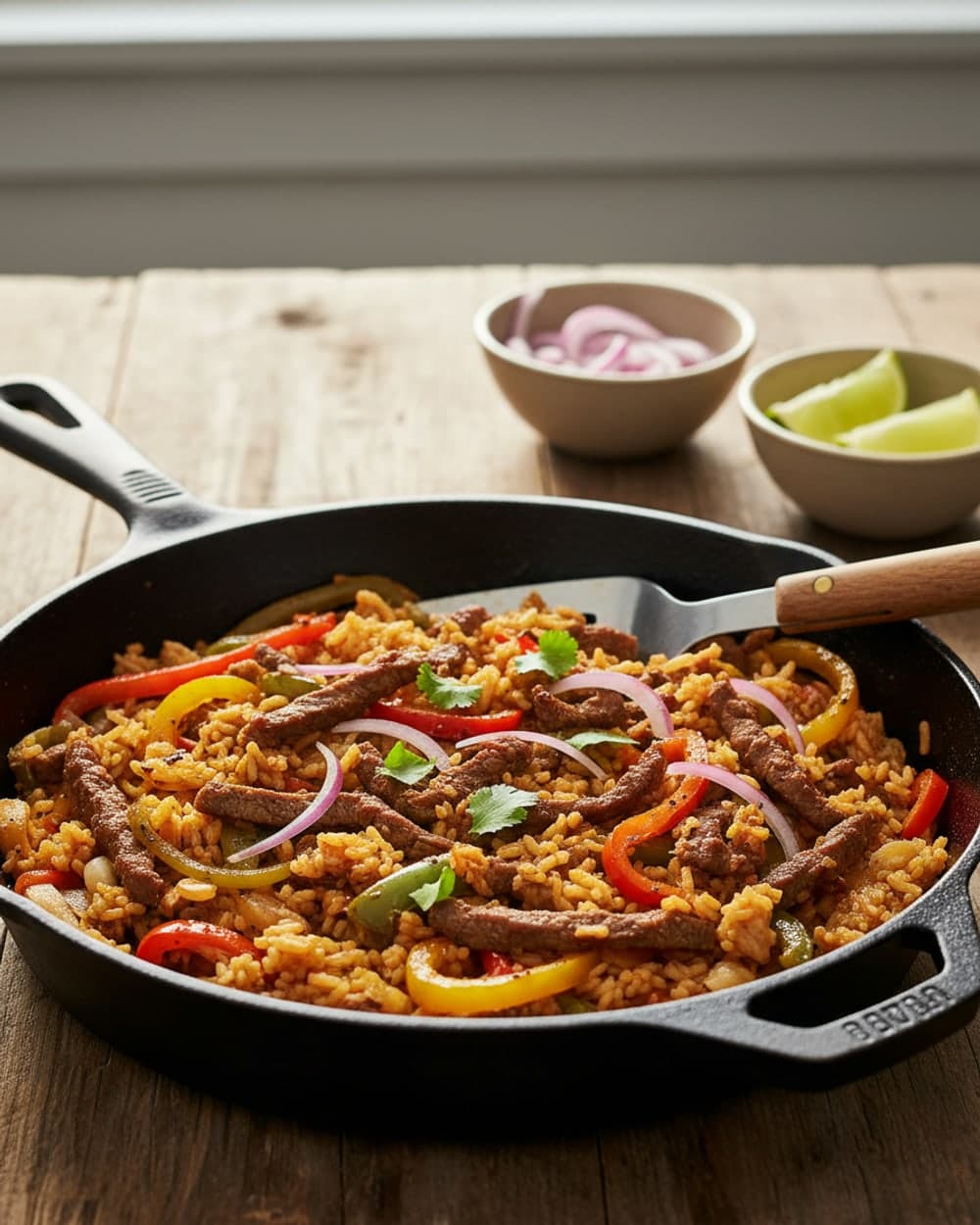 Beef Fajita Rice Skillet