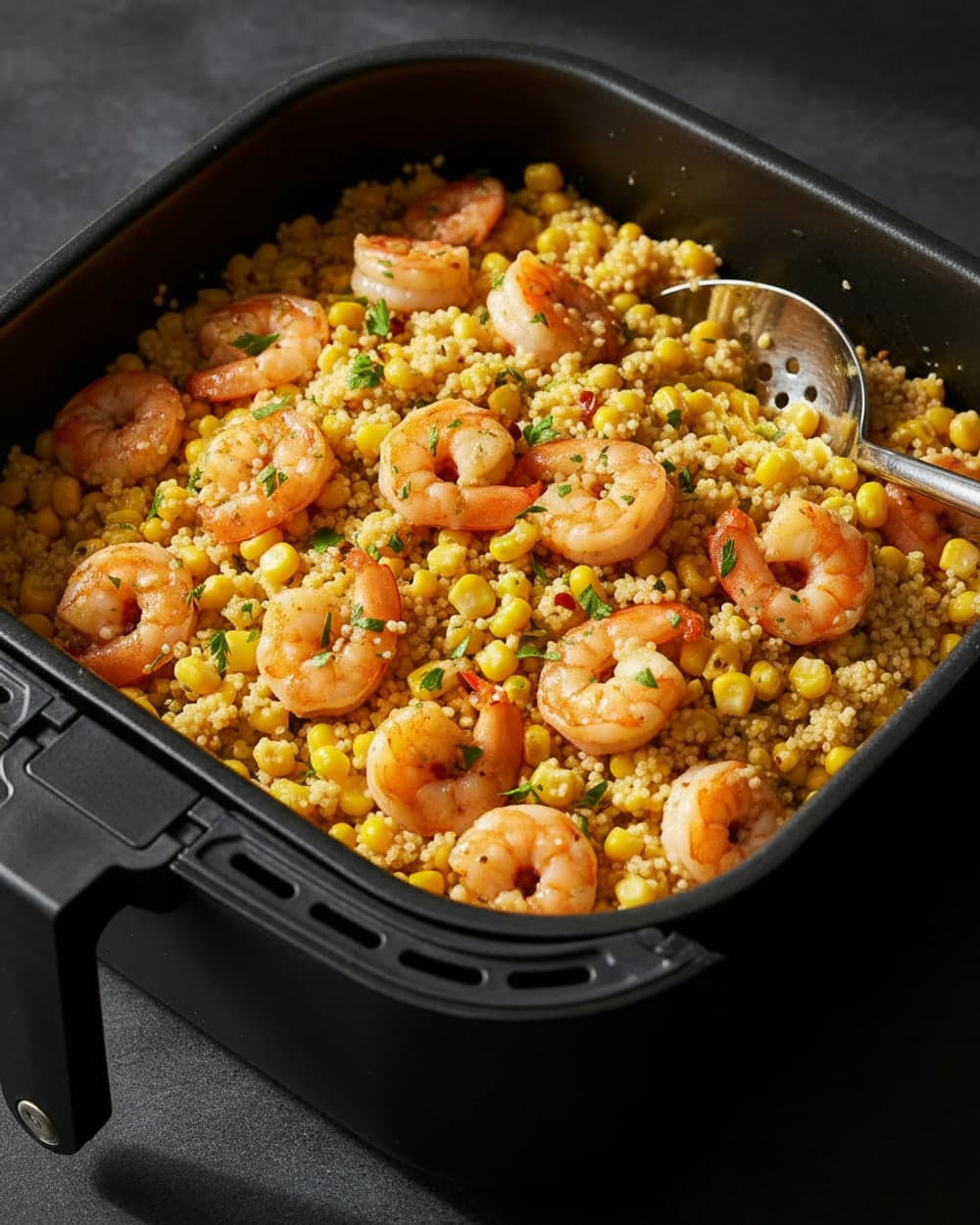 Shrimp Corn Couscous Tray