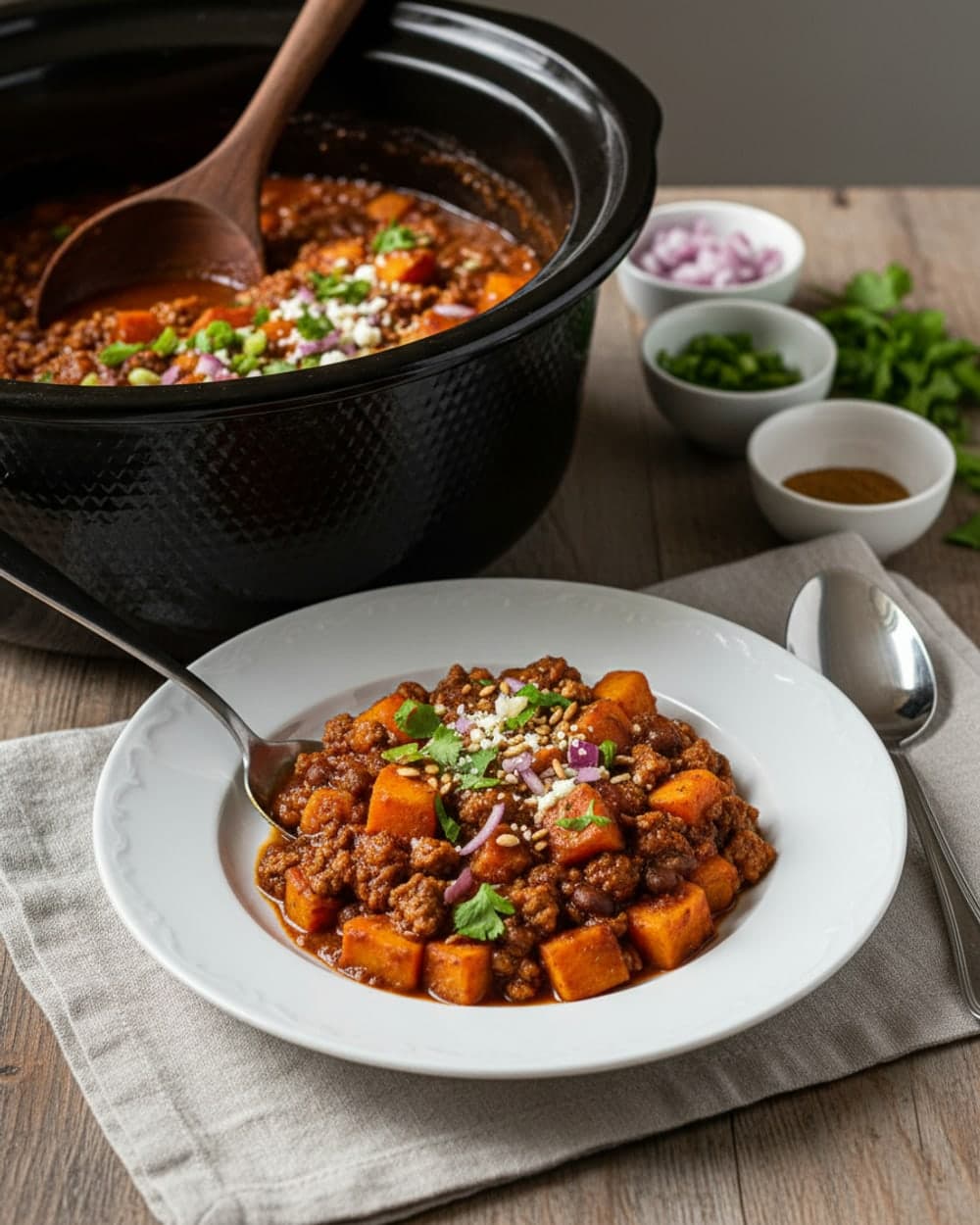Sweet Potato Turkey Chili