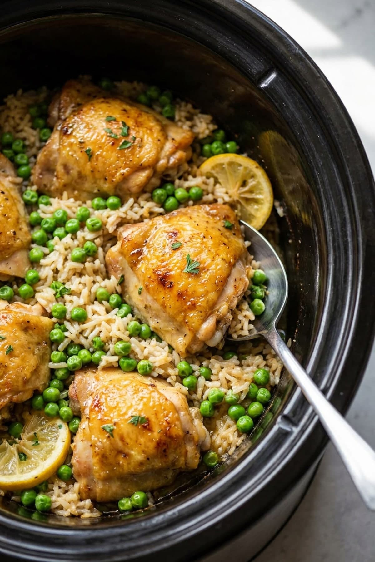 Instant Pot Rice Recipes: Lemon Chicken and Peas
