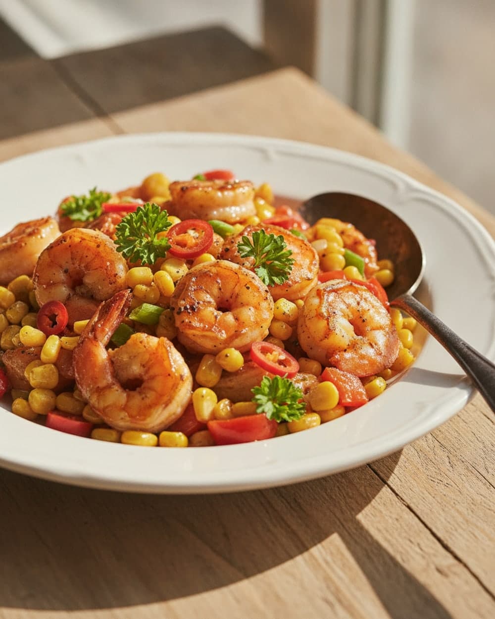 Smoky Shrimp Corn Skillet