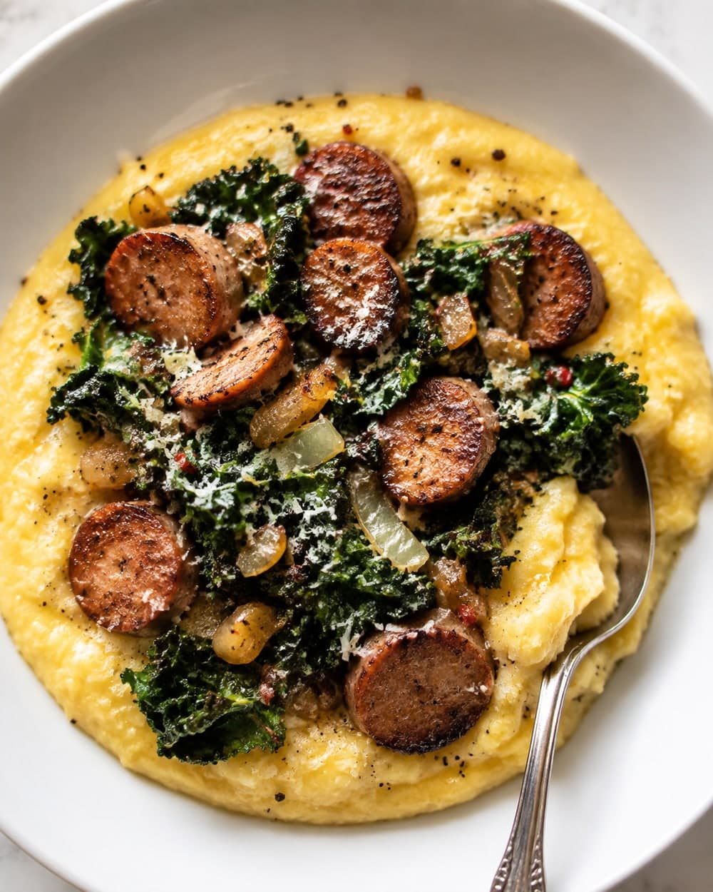 Sausage Kale Polenta