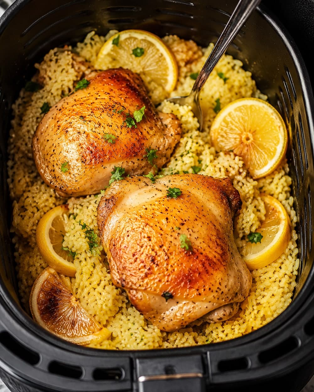 Lemony Chicken Rice