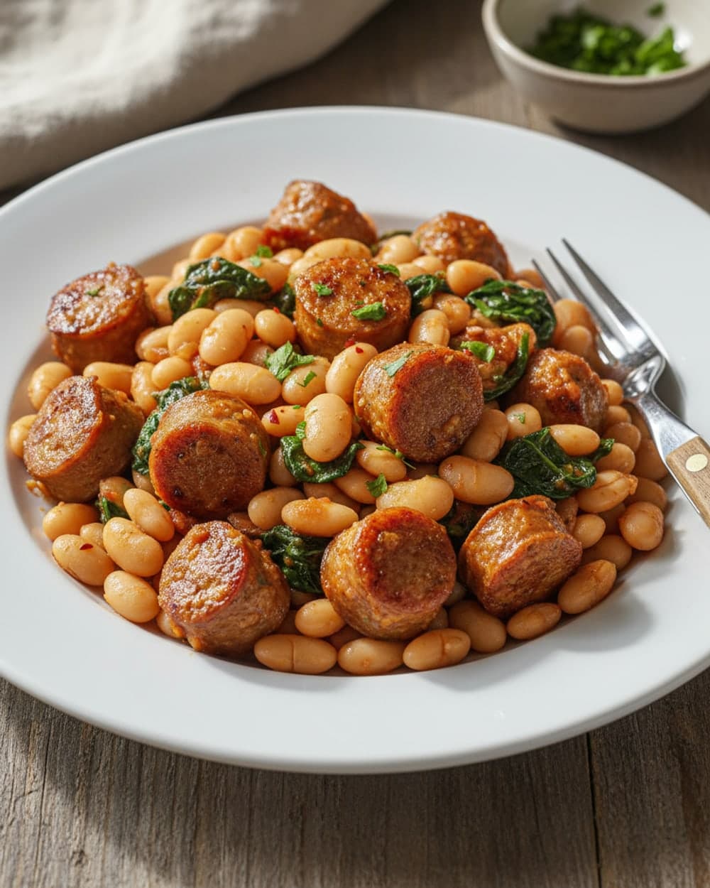 Sausage White Bean Skillet
