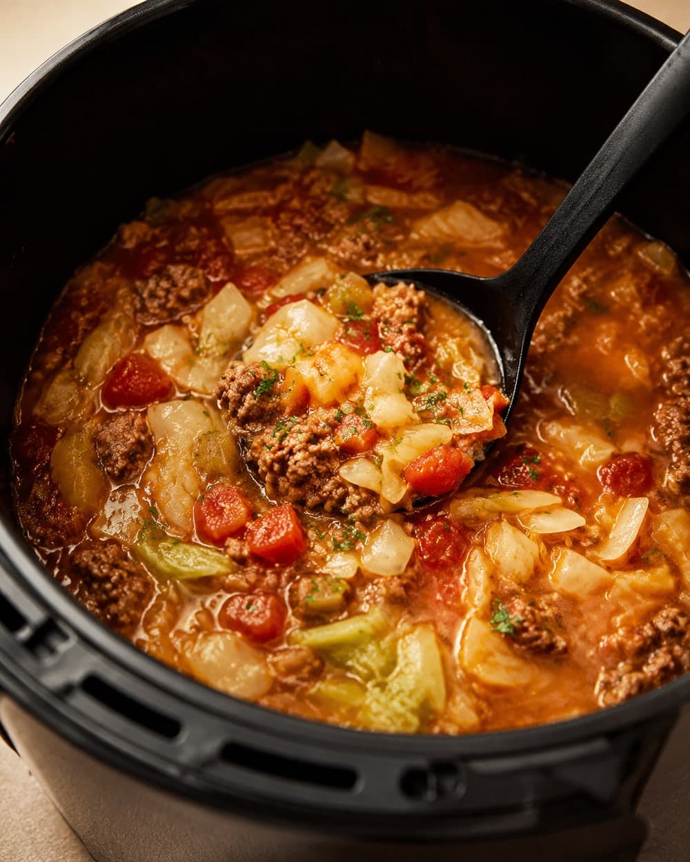 Beefy Cabbage Soup