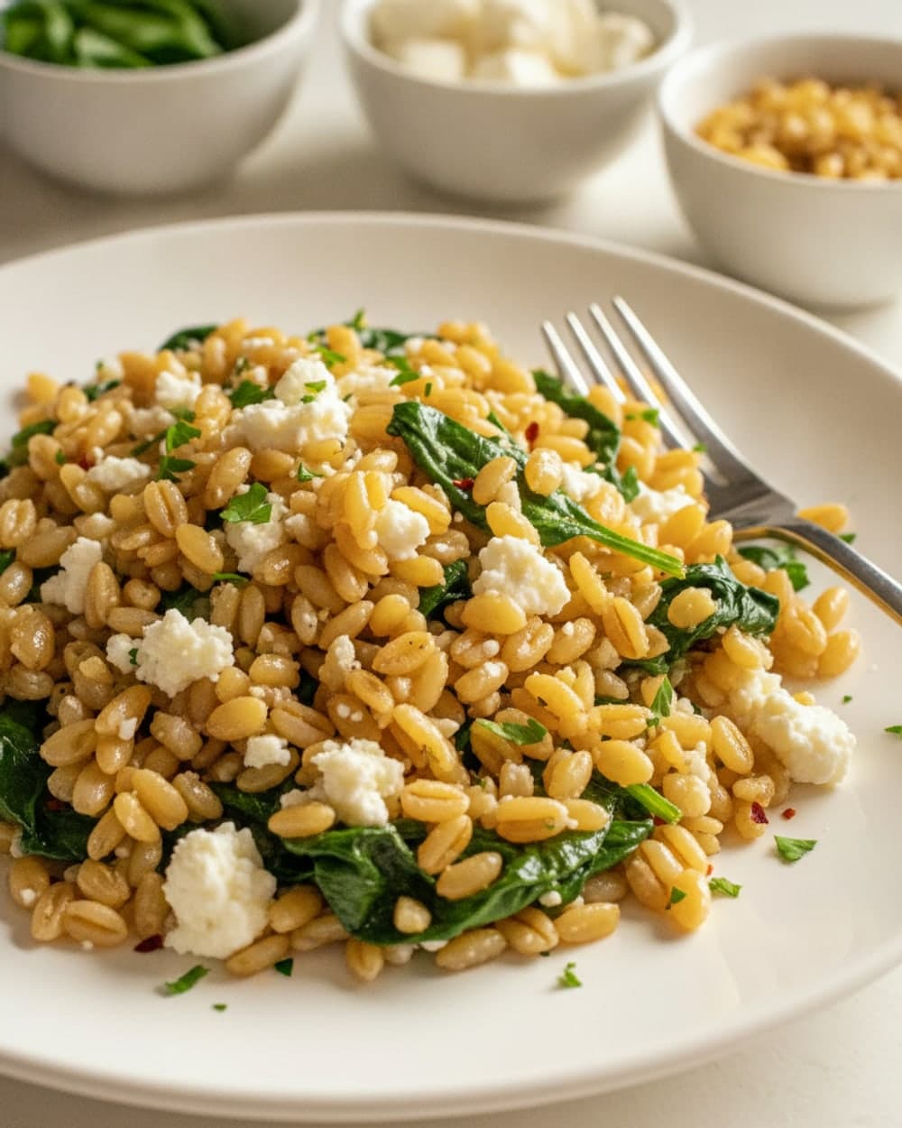 Spinach Feta Farro