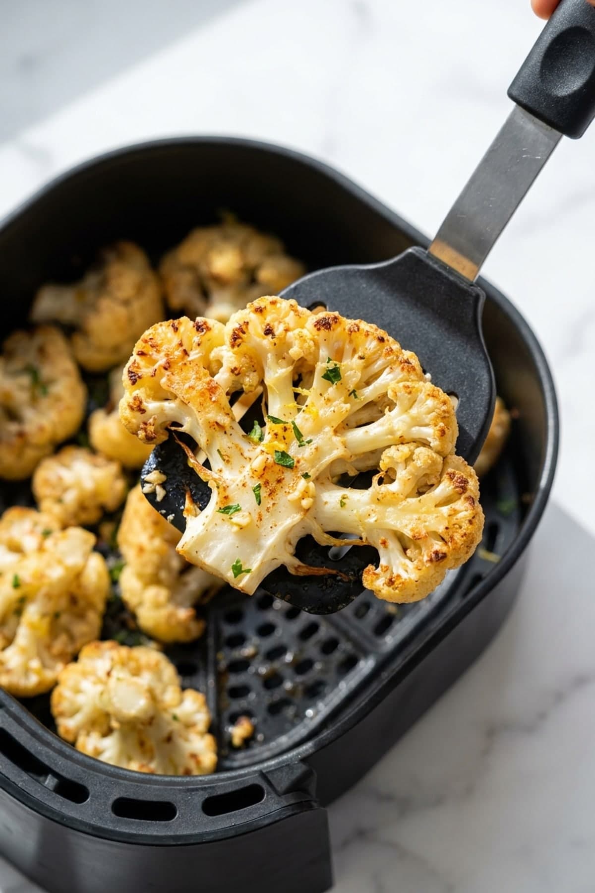 Parmesan Cauliflower ready to serve