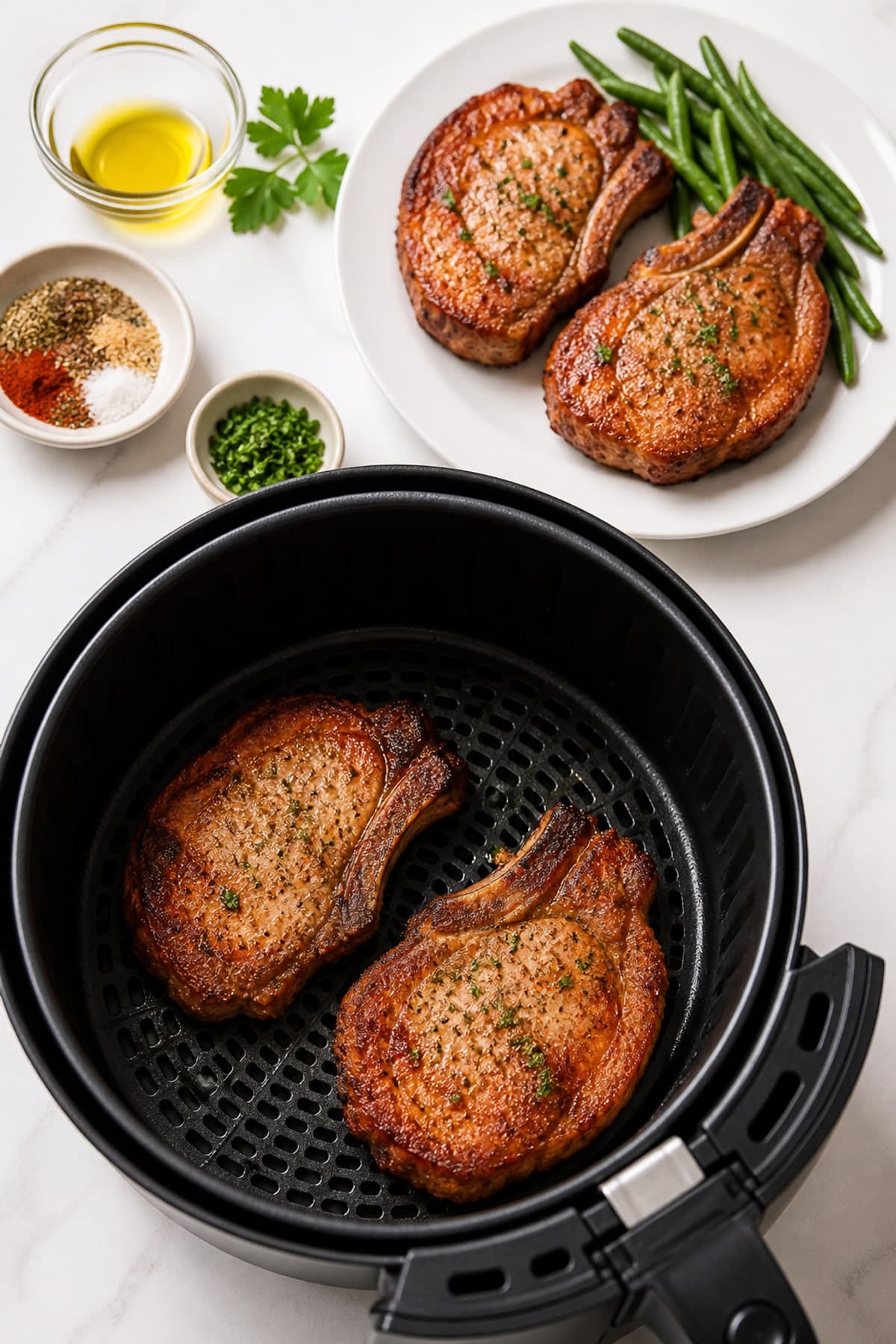 Pork Chop Recipes Air Fryer: Juicy Bone-In Chops