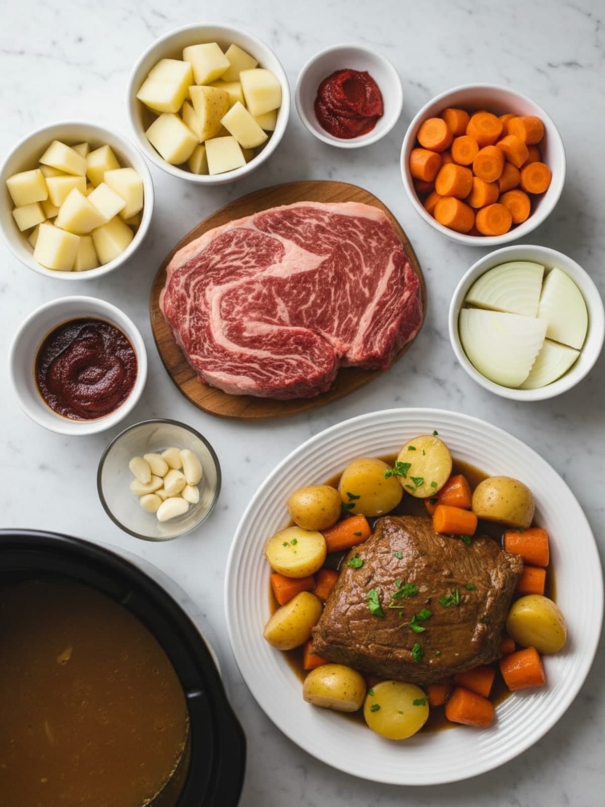 Ingredients for Before-Work Slow Cooker Pot Roast