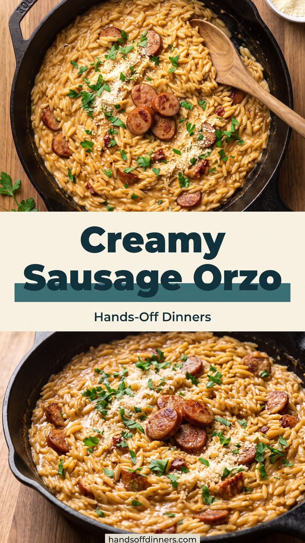 Creamy Sausage Orzo