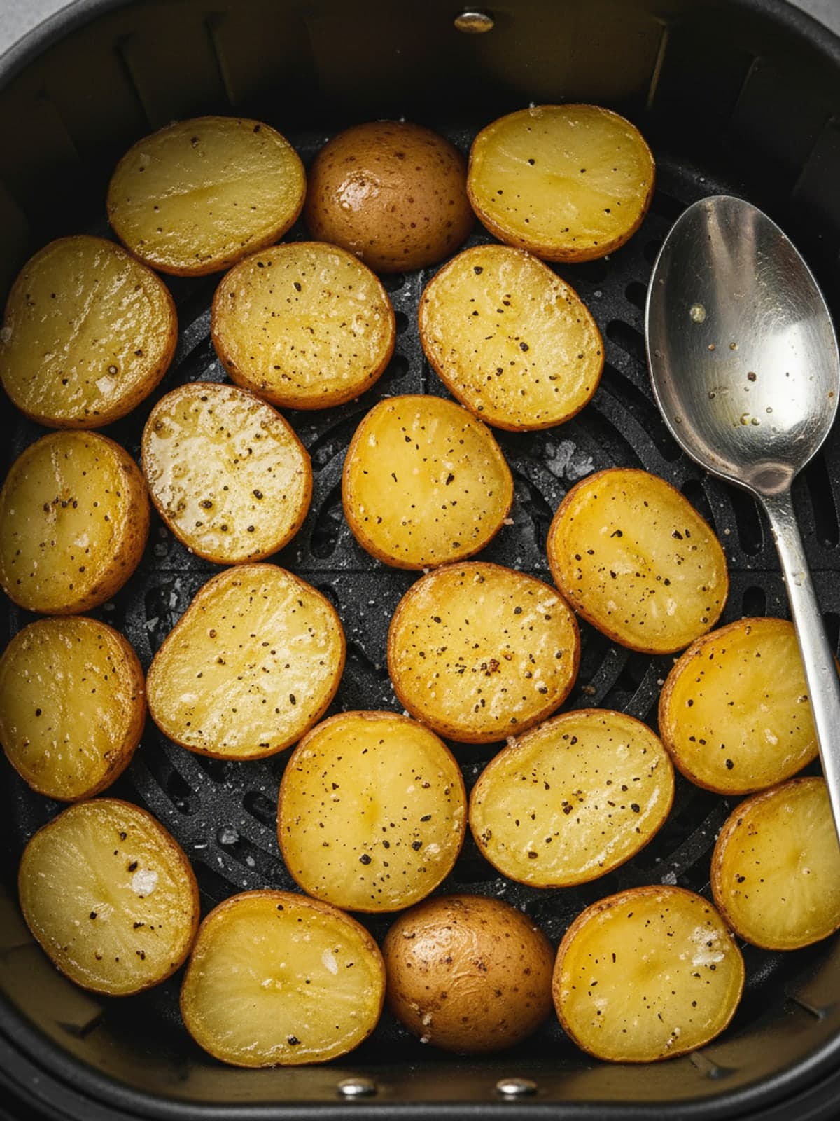 Sheet Pan Sausage, Peppers and Potatoes: Start the potatoes