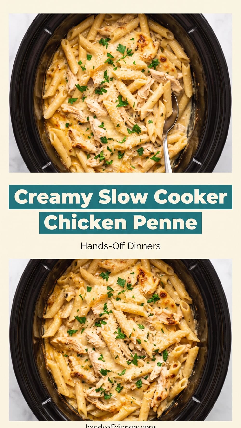 Creamy Slow Cooker Chicken Penne