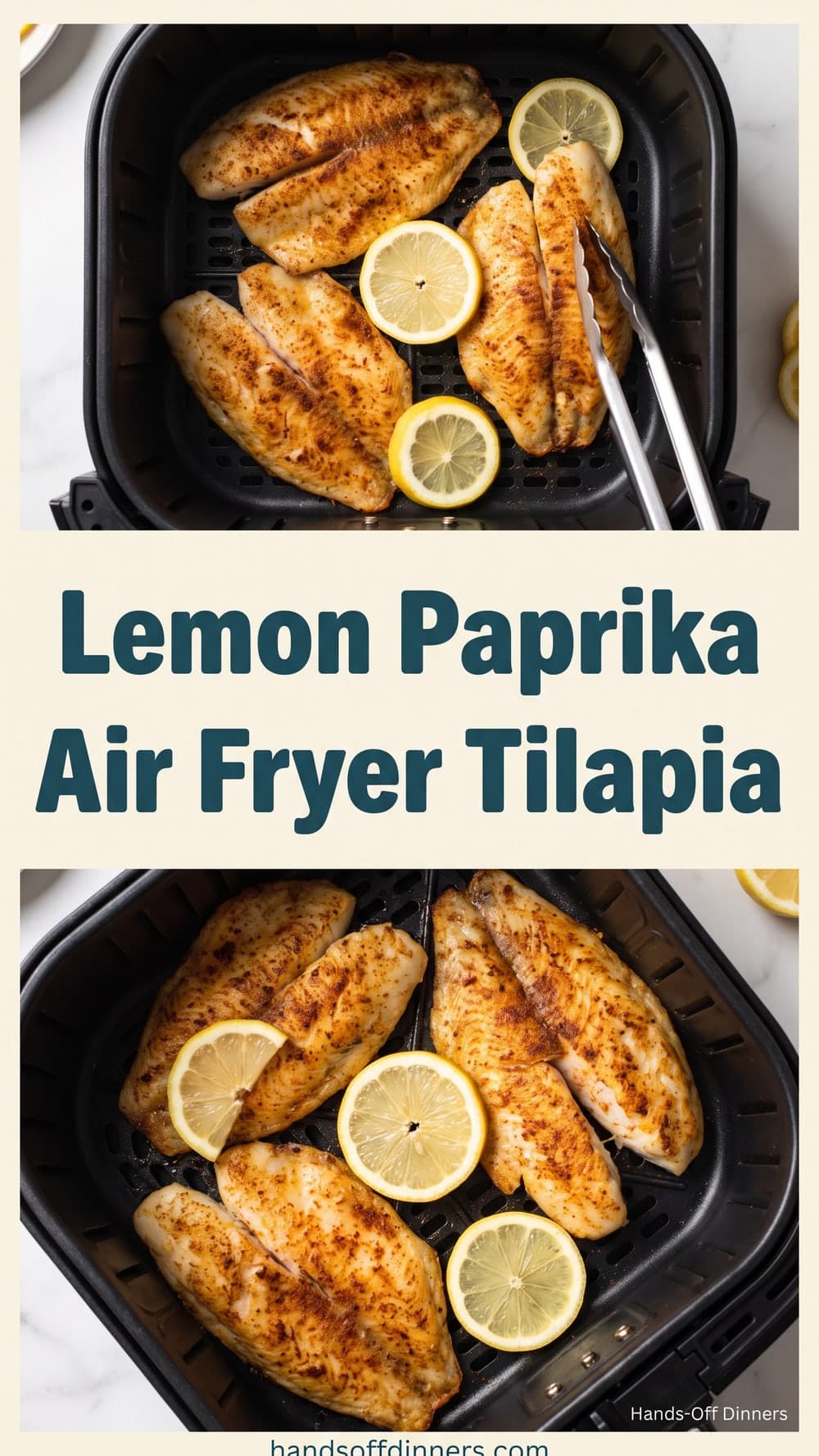 Lemon Paprika Air Fryer Tilapia