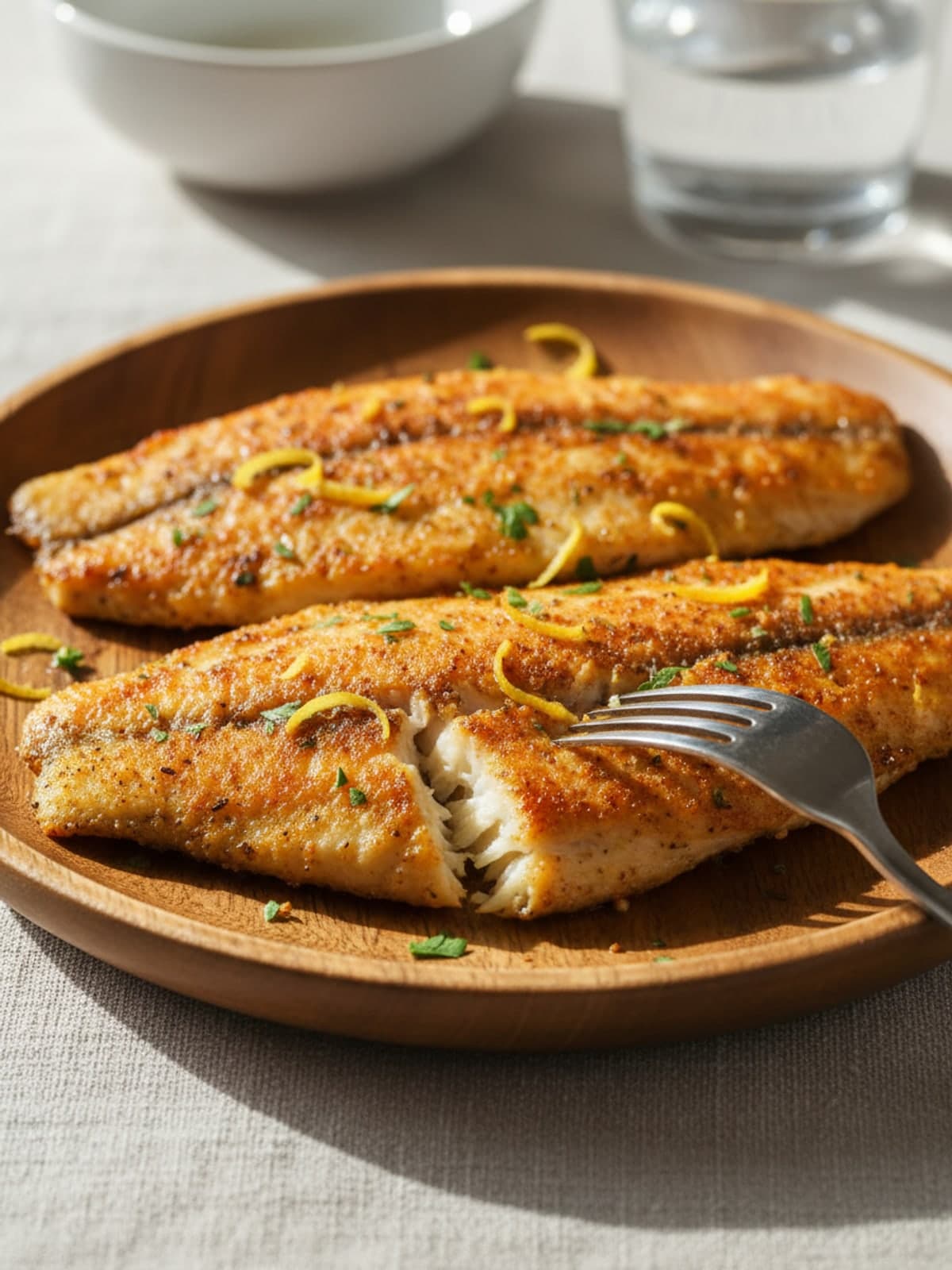 Lemon Paprika Air Fryer Tilapia: Air fry