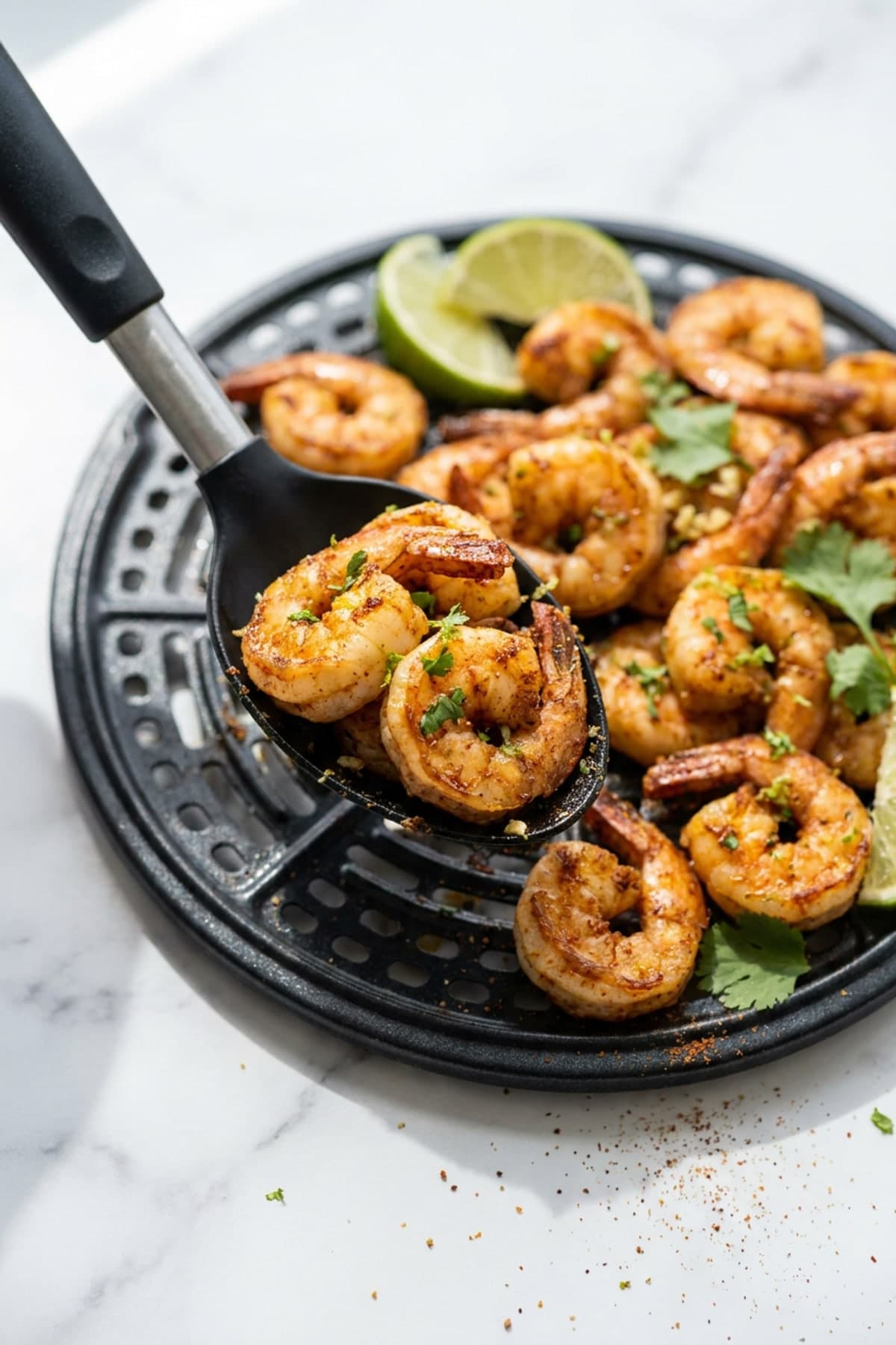 Chili Lime Shrimp ready to serve