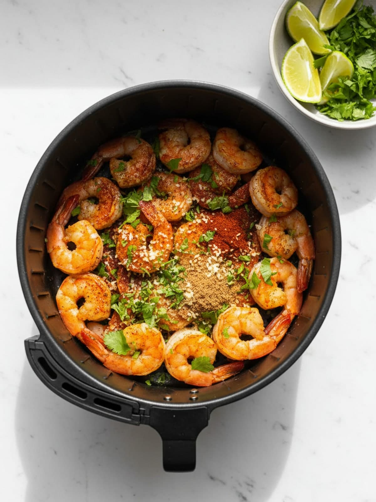 Chili Lime Shrimp: Prepare the measured components